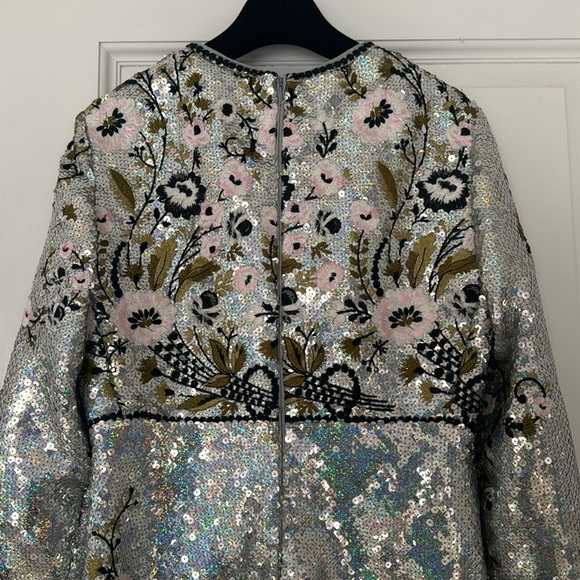 NEW Giambattista Valli Floral sequined embroidered gown Sz 44 - Picture 13 of 17